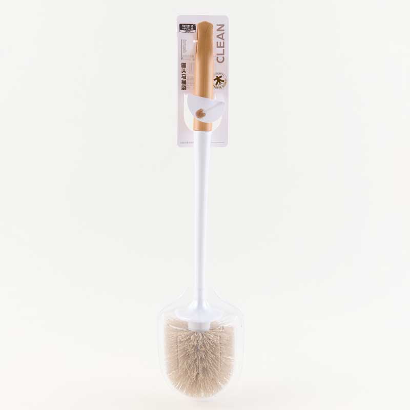 Round-headed toilet brush