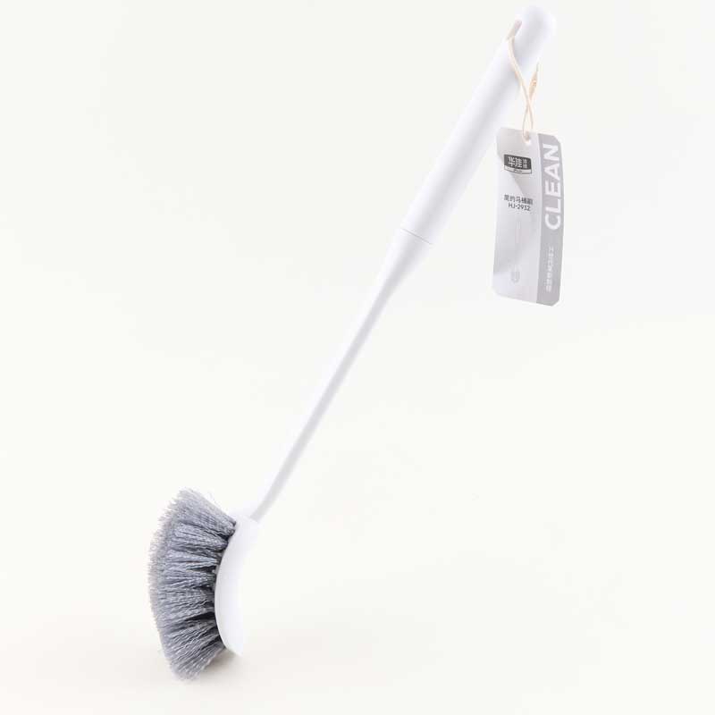 Toilet brush and holder set wall-mounted